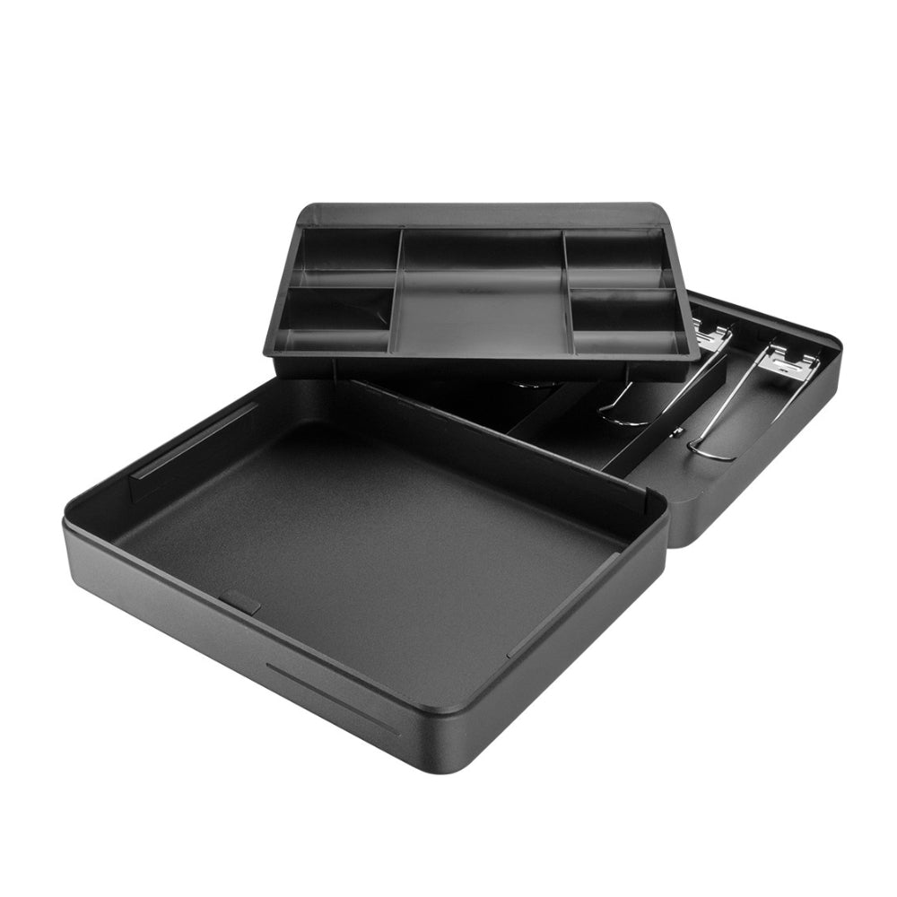 Barska 12 inch Standard Fold Out Cash Box with Key Lock CB13052