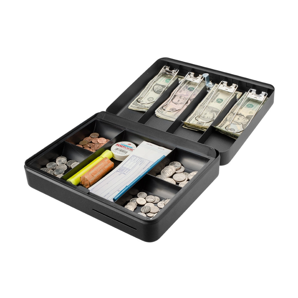 Barska 12 inch Standard Fold Out Cash Box with Key Lock CB13052