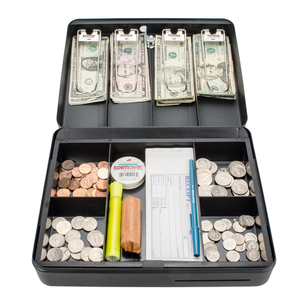 Barska 12 inch Standard Fold Out Cash Box with Key Lock CB13052