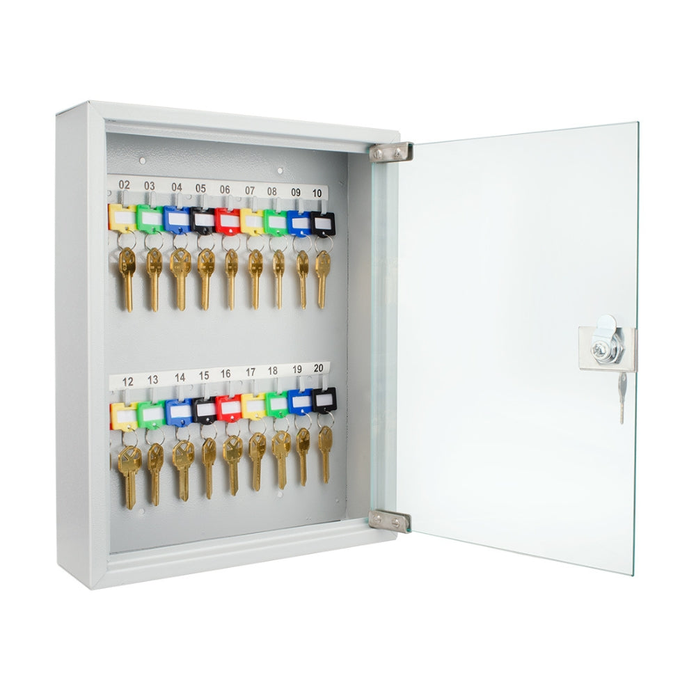 Barska 20 Position Key Cabinet with Glass Door CB12952