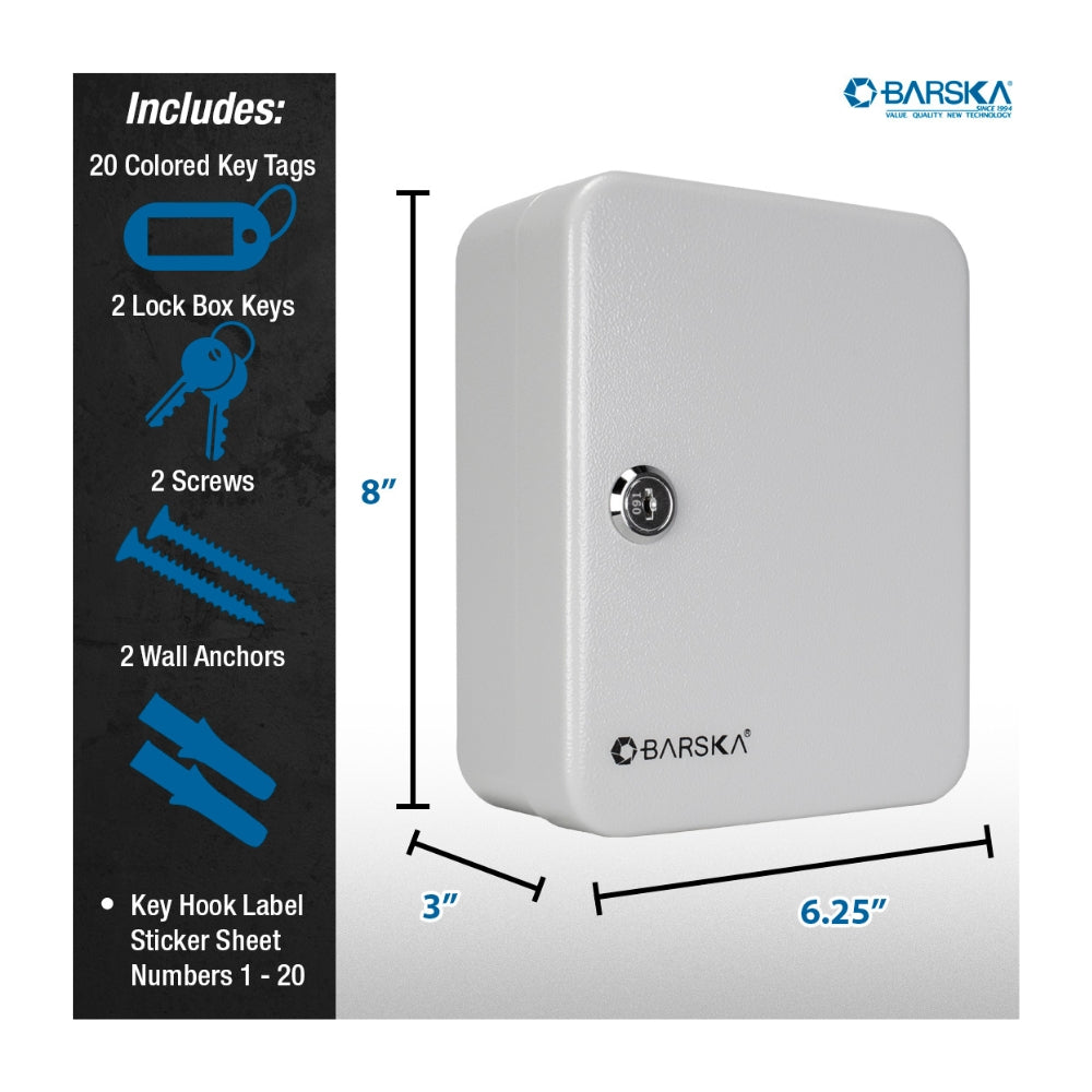 Barska 20 Position Key Cabinet with Key Lock CB12482