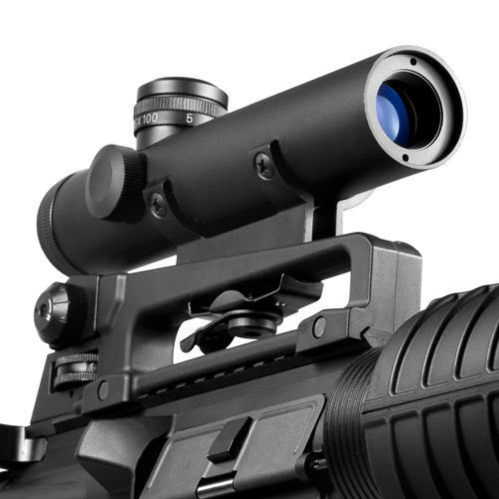 Barska Electro Sight Carry Handle Mil-Dot Rifle Scope Turret AC11608