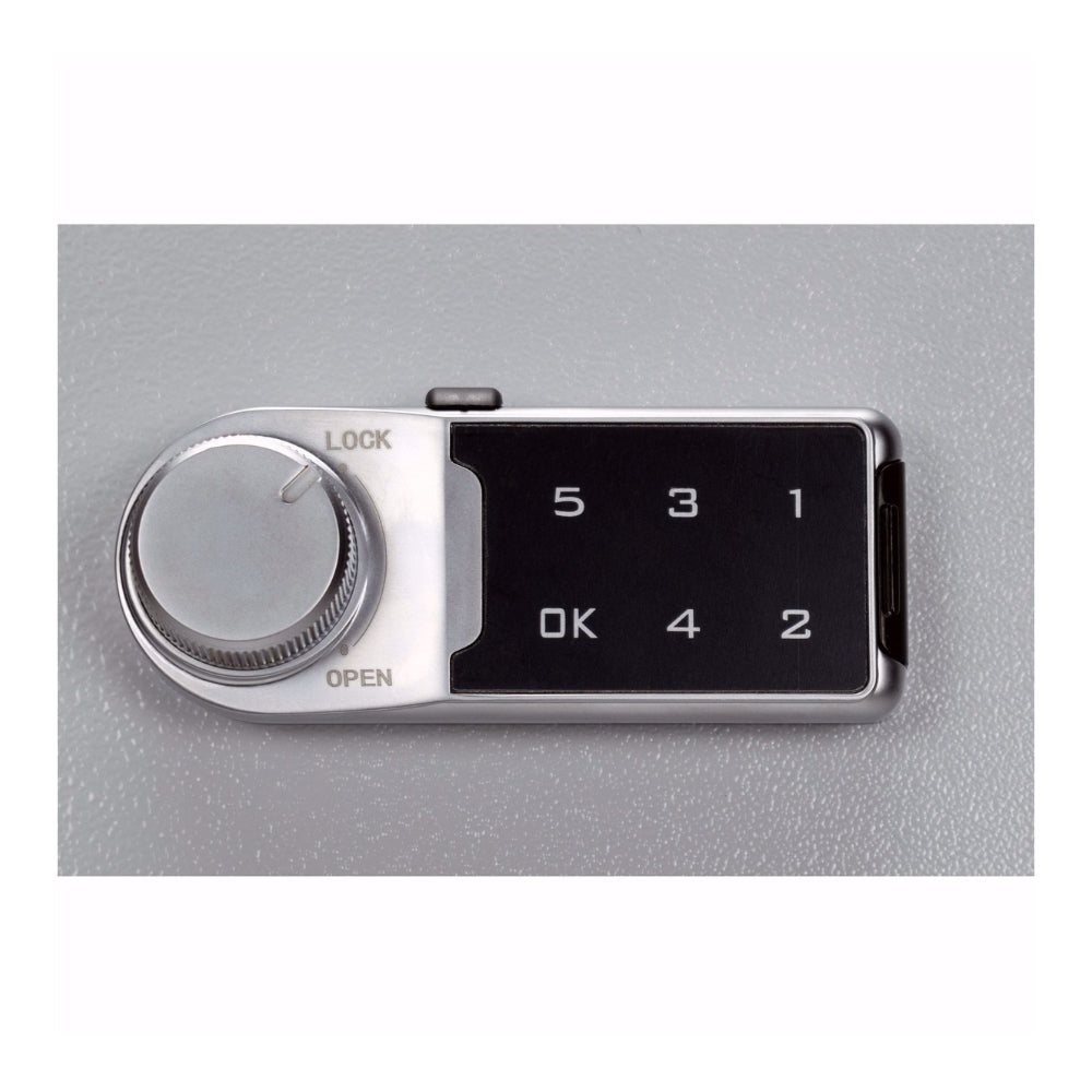 Barska 400 Keys Adjustable Key Lock Box with Digital Lock Grey CB13604