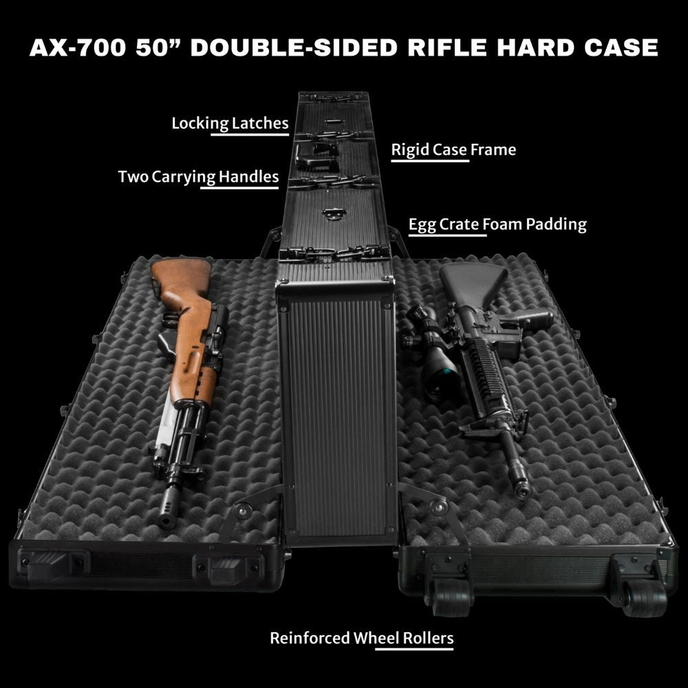 Barska AX-700 50” Double Sided Rifle Protective Hard Case BH13652