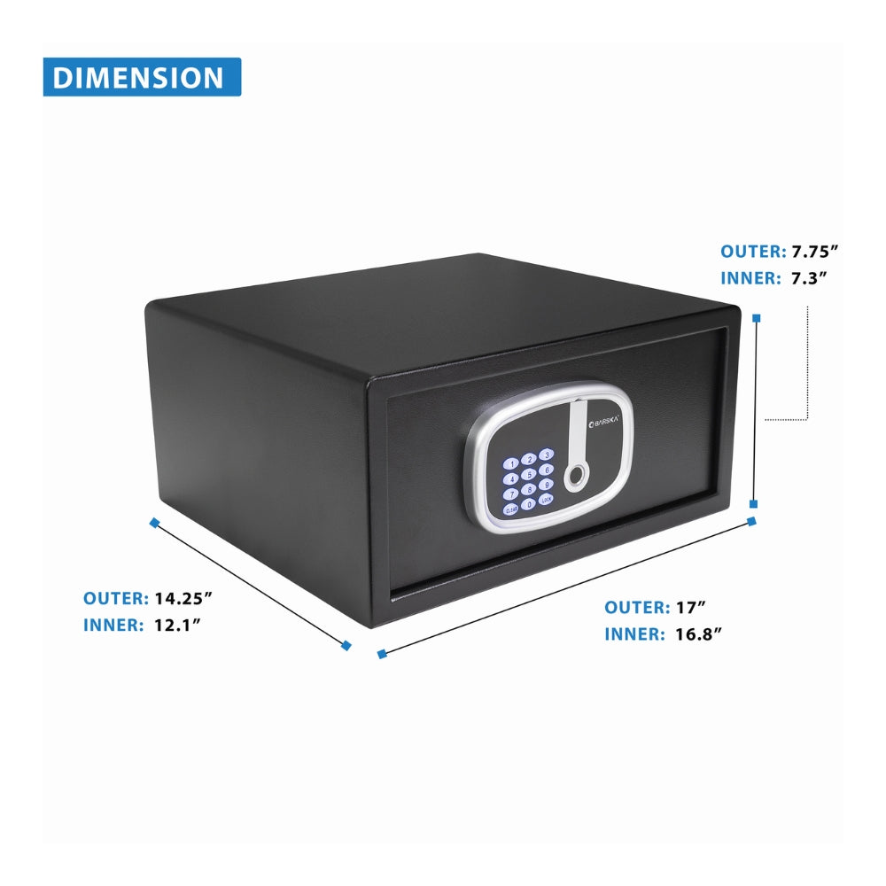 Barska Biometric Digital Security Safe with Interior Lights AX13632