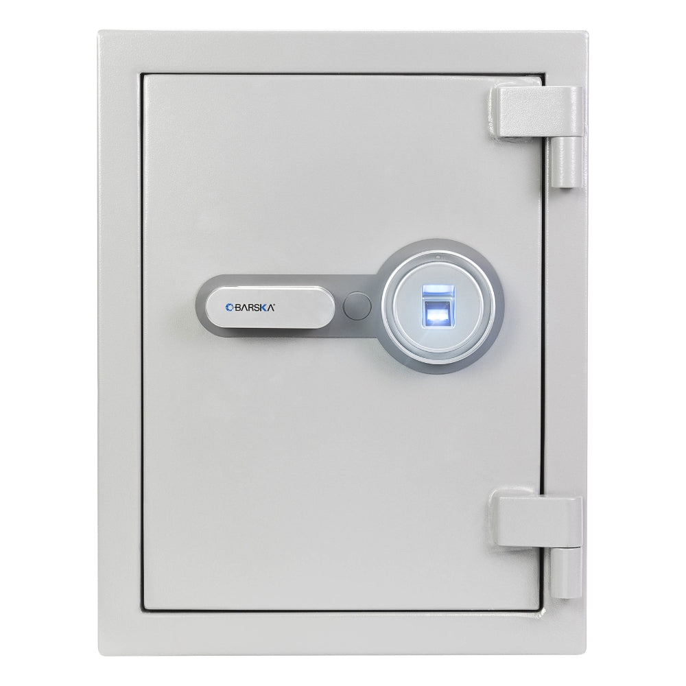 Barska Biometric Fireproof Safe, 1.64 Cu. Ft., Metallic Grey AX13494