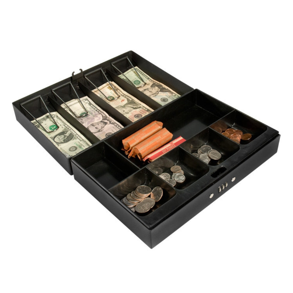 Barska Cash Box & Six Compartment Tray, Four Bill Holder CB11794