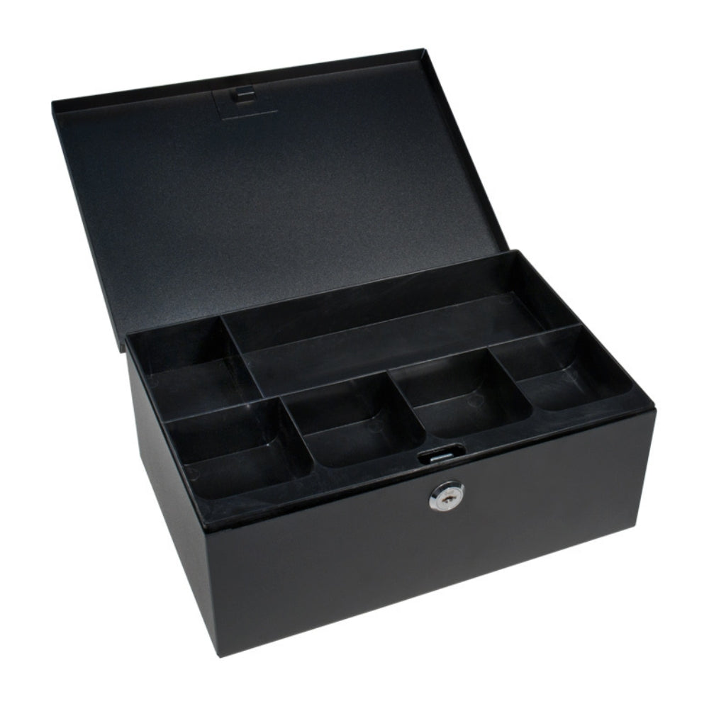 Barska Cash Box and Six Compartment Tray with Key Lock CB11792