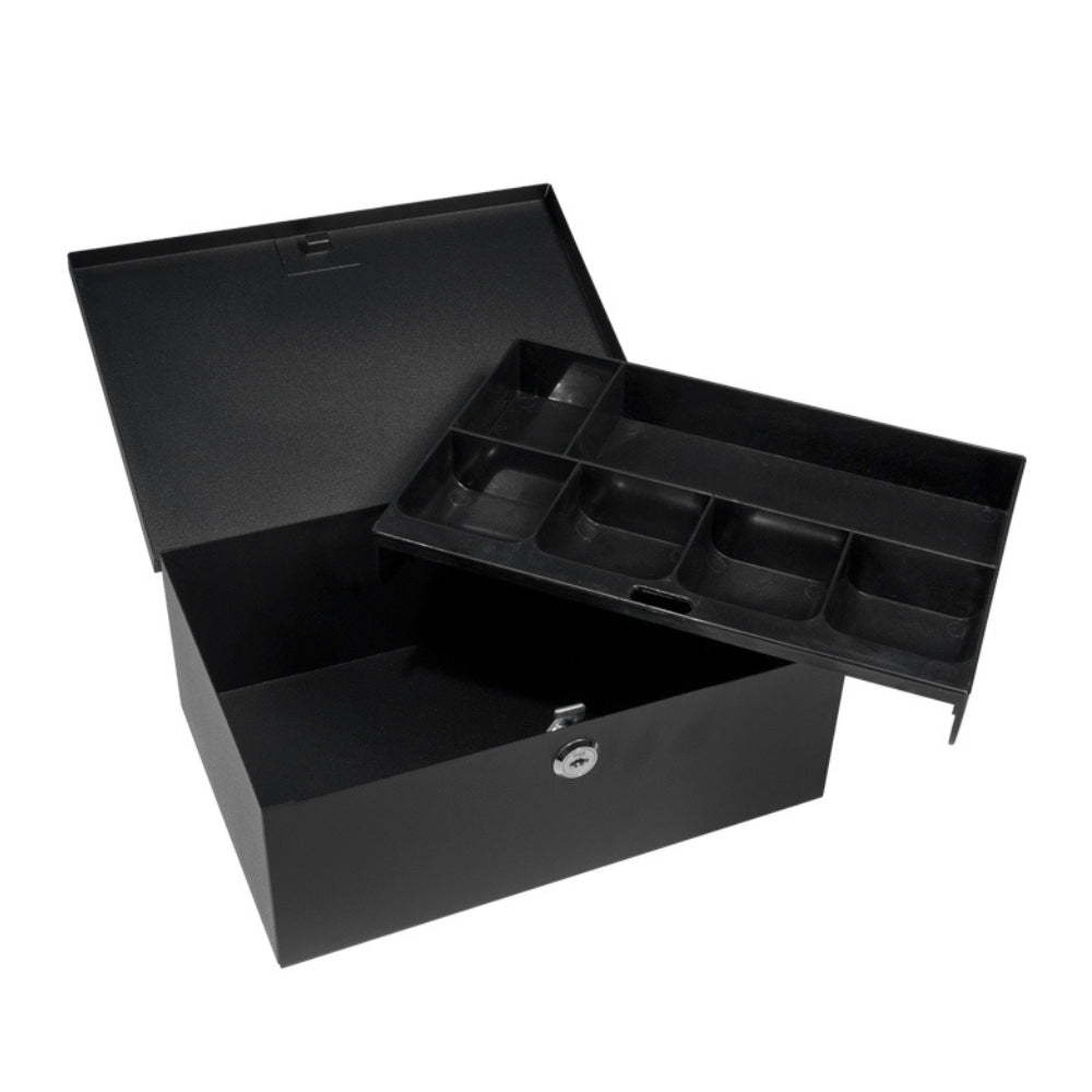 Barska Cash Box and Six Compartment Tray with Key Lock CB11792