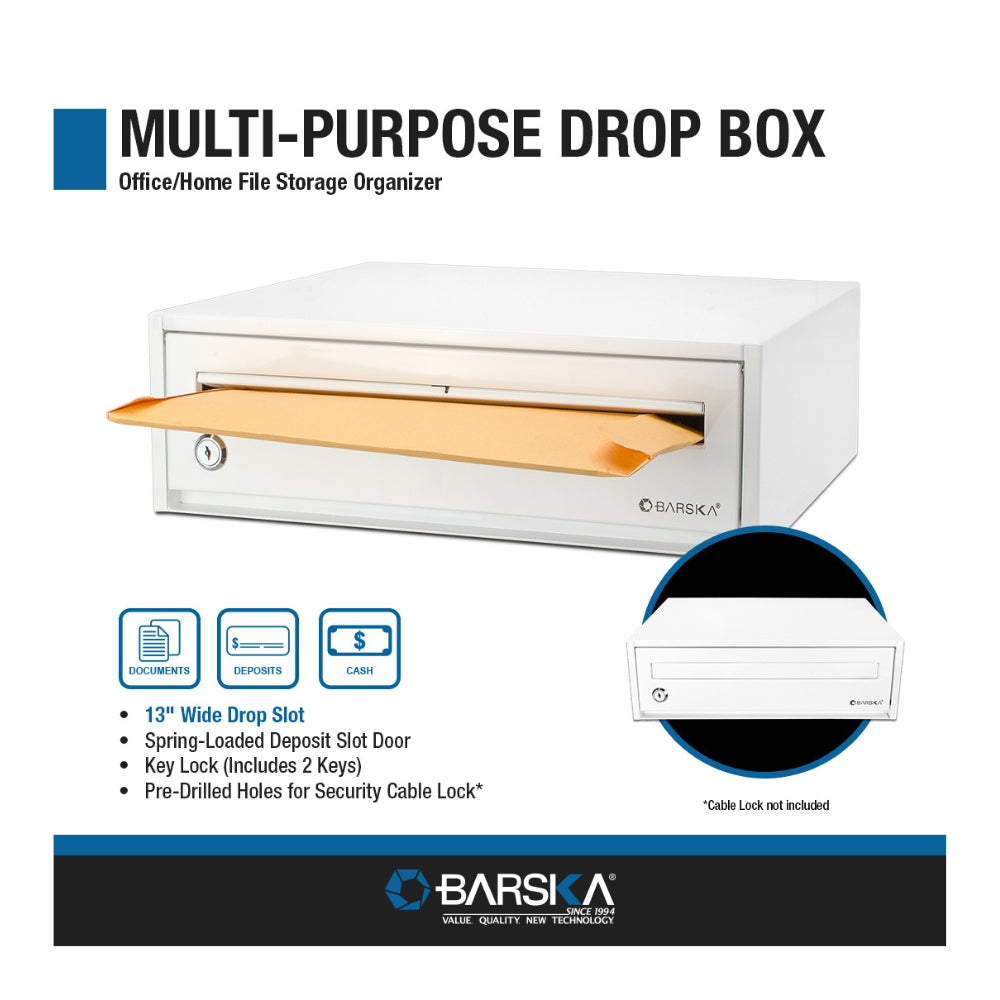 Barska Desktop Drop Box with Key Lock CB13118