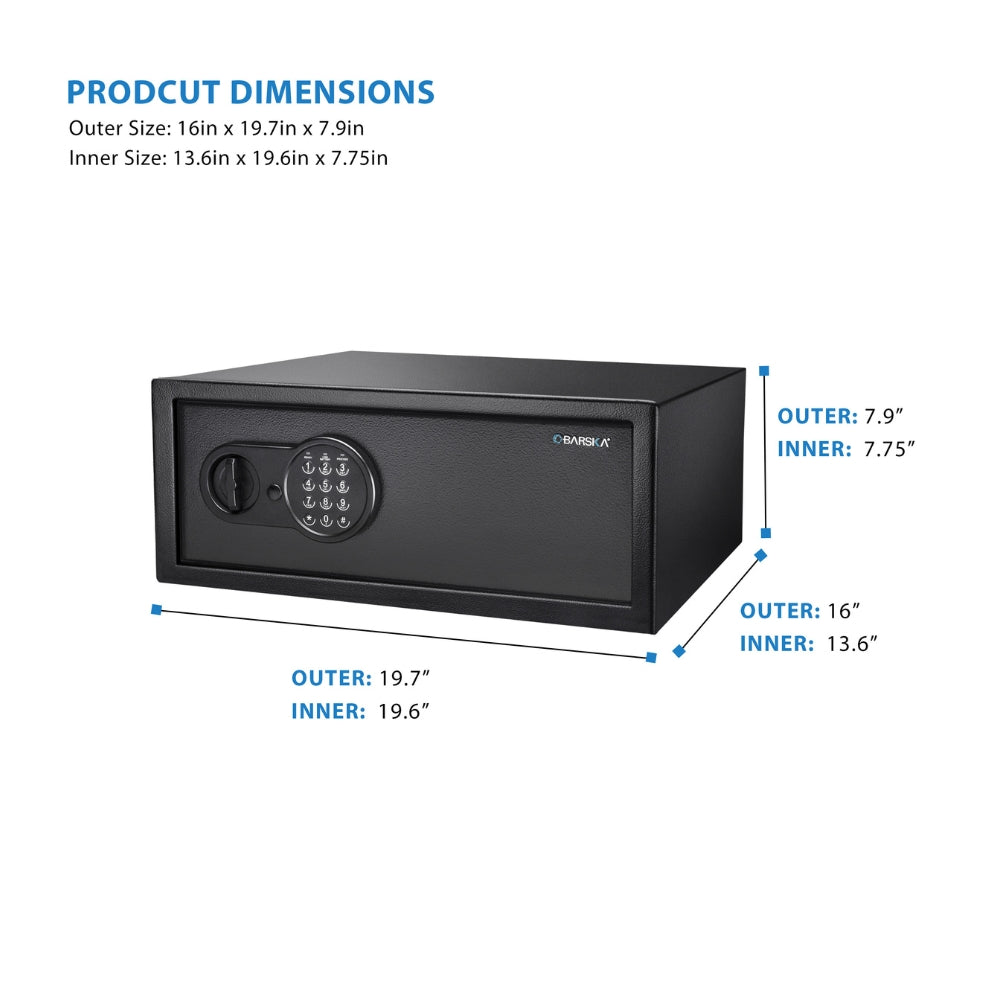 Barska Digital Keypad Security Safe 1.2 Cubic Ft. AX13090