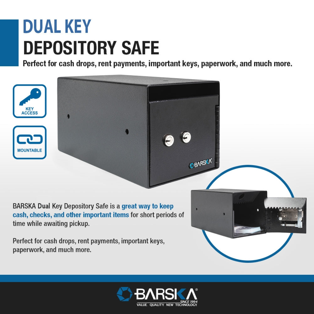 Barska Dual Key Depository Safe AX13708