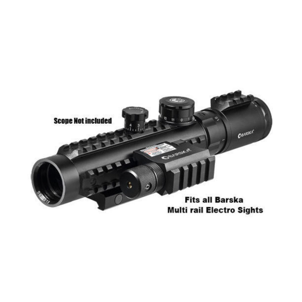 Barska GLX Red Laser with Built-In Mount & Rail AU11406