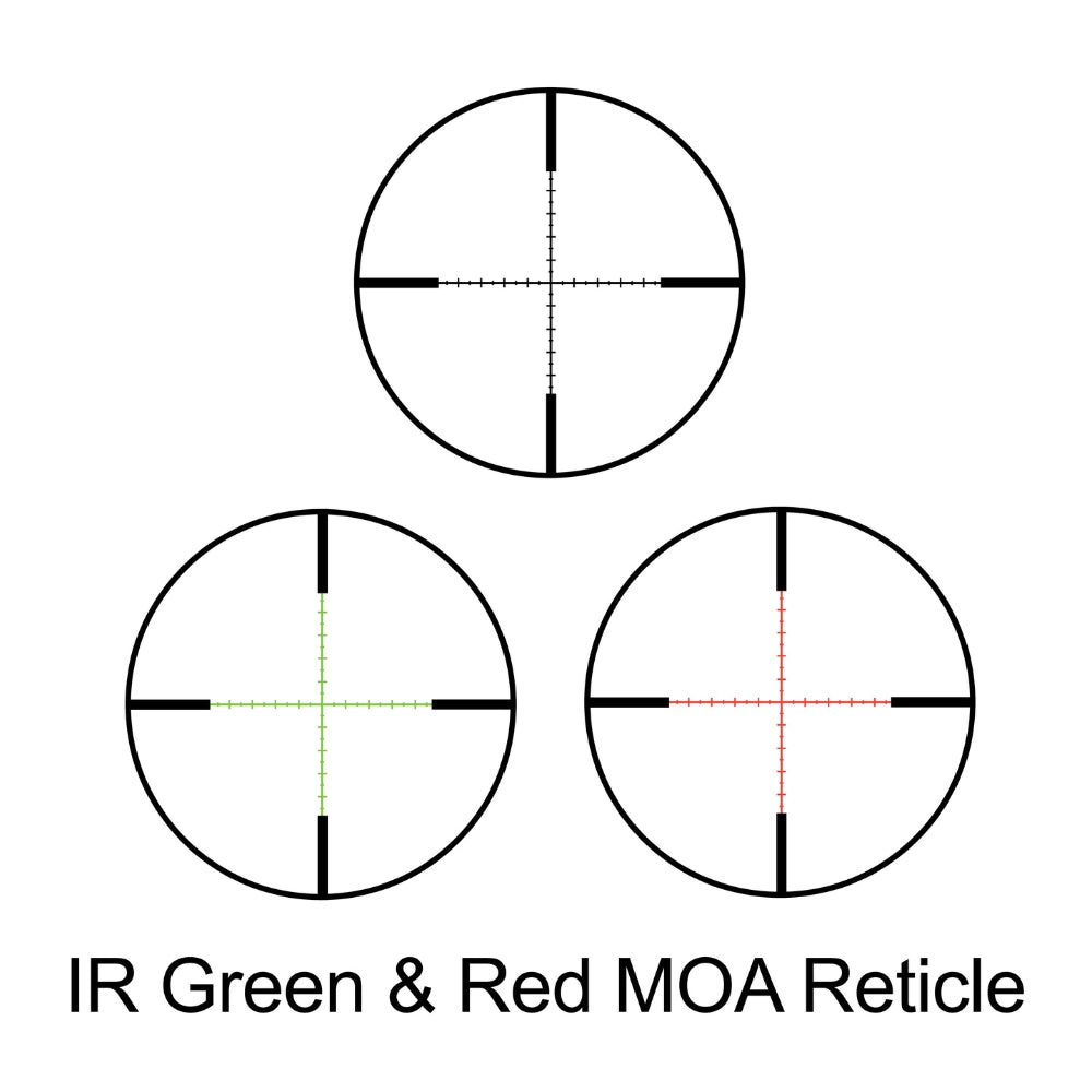 Barska LEVEL 1.5-6x 44mm IR MOA Rifle Scope Matte Black AC12780