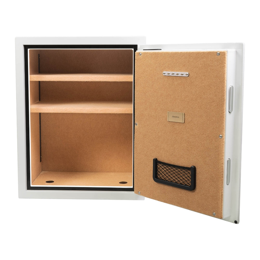 Barska Biometric Fireproof Security Safe 4.48 Cu. Ft. White AX13496