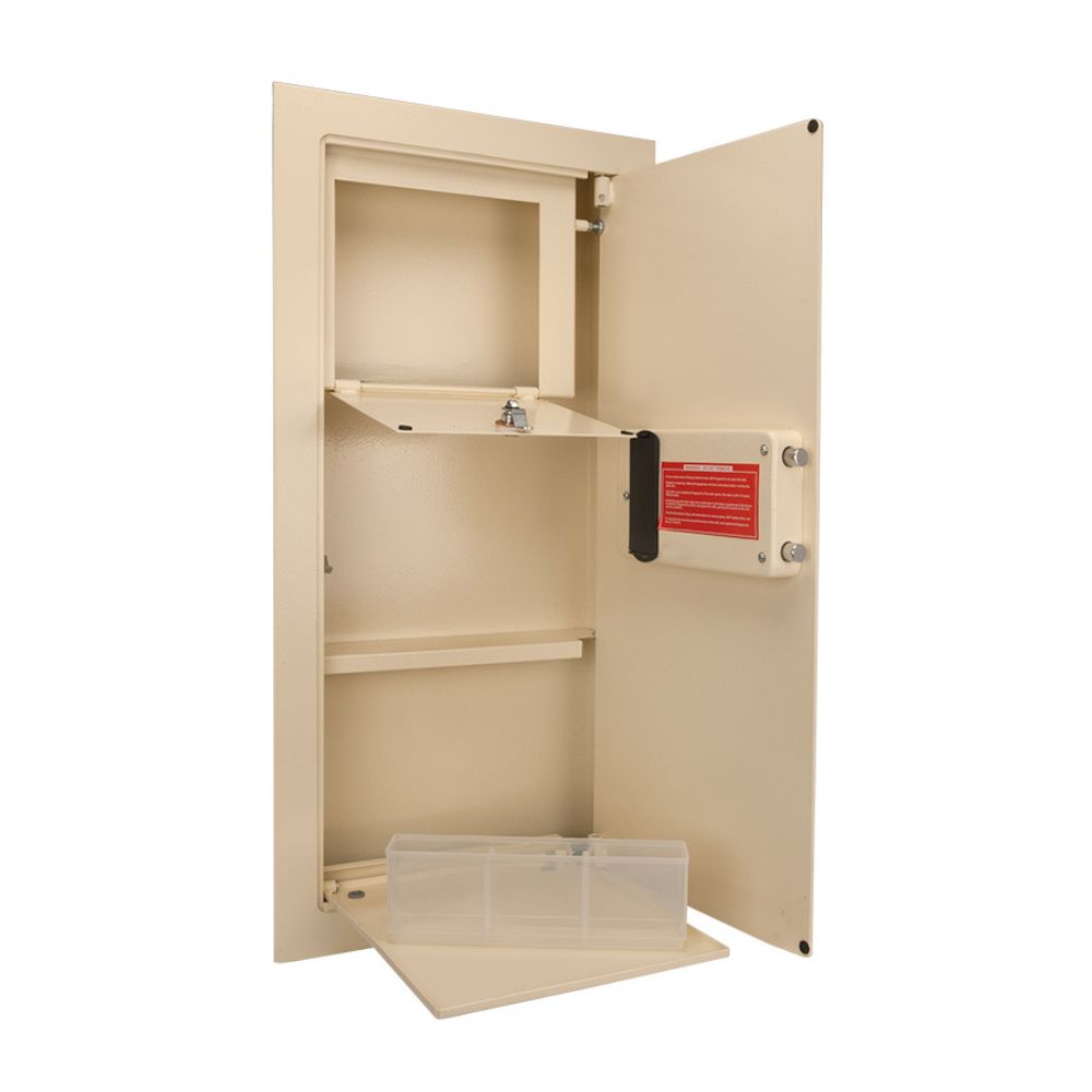 Barska Large Biometric Wall Safe (Beige) AX12408