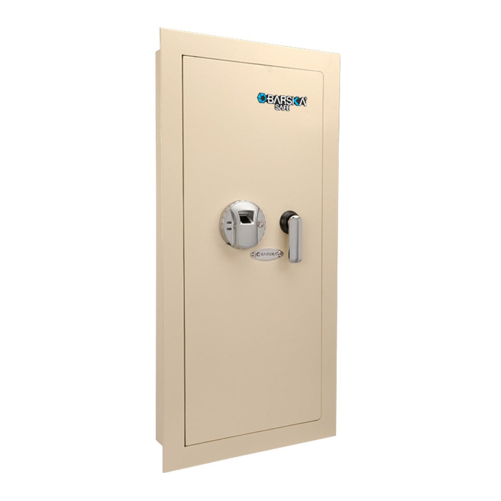 Barska Large Biometric Wall Safe Left Opening (Beige) AX12880