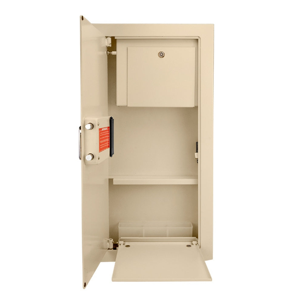 Barska Large Biometric Wall Safe Left Opening (Beige) AX12880