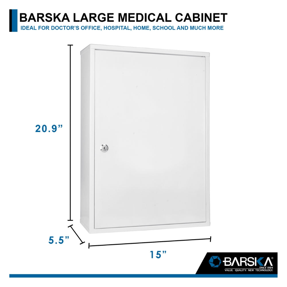 Barska Large Medical Cabinet CB12824 | All Security Equipment