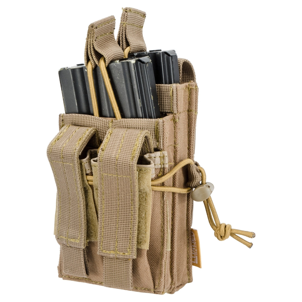 Barska Loaded Gear CX-950 Dual Stacked Rifle and Handgun Mag Pouch (FDE) BI13014