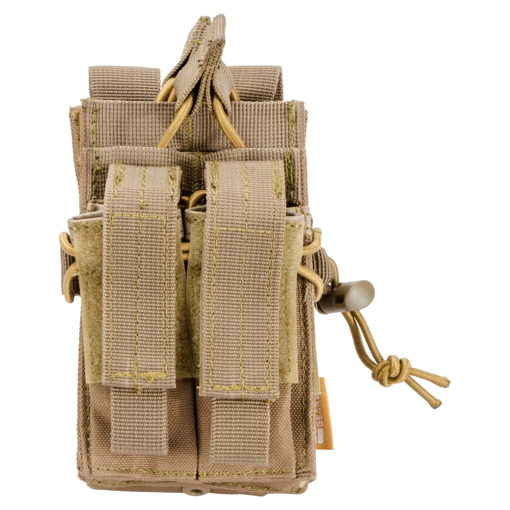 Barska Loaded Gear CX-950 Dual Stacked Rifle and Handgun Mag Pouch (FDE) BI13014