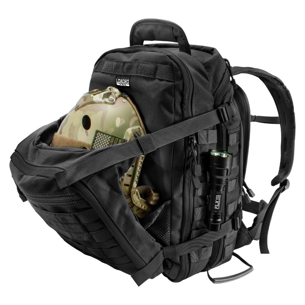 Barska Loaded Gear GX-200 Tactical Backpack - 22x16x4 Inch MOLLE Compatible Pack For Outdoor & Gear Protection