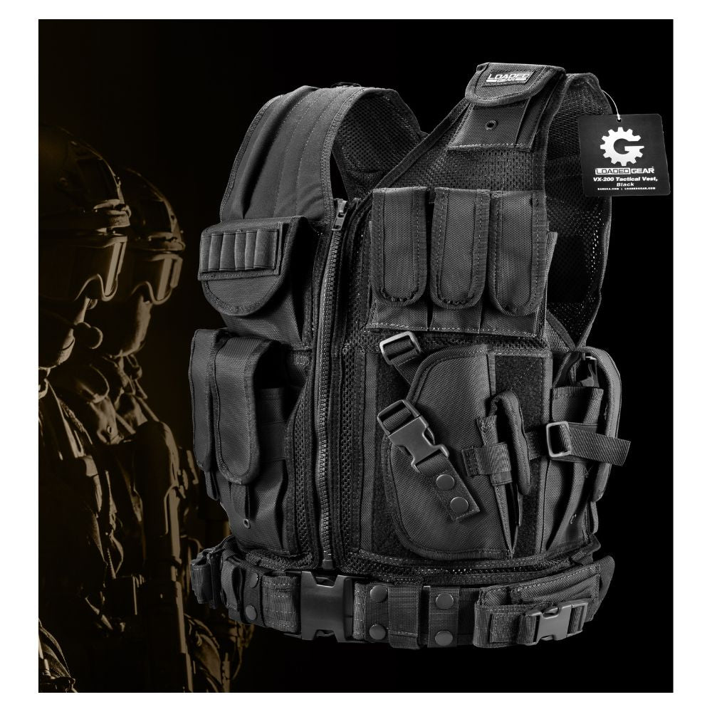 bulletproof gear Barska BI13196 Loaded Gear VX-200 Tactical Vest, Plus Size