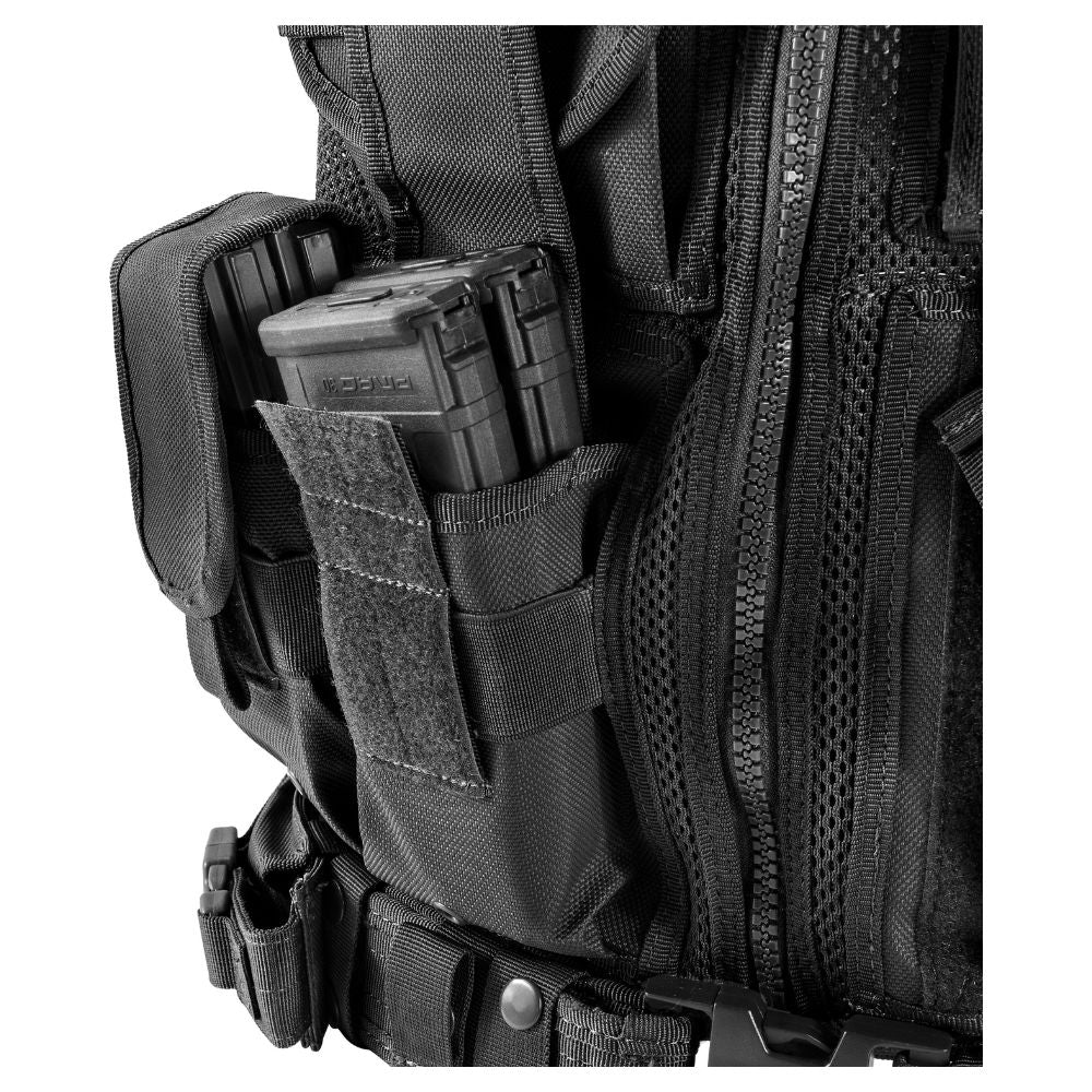 Barska Loaded Gear Plus Size Tactical Vest VX-200 (Black) Right Hand BI13196