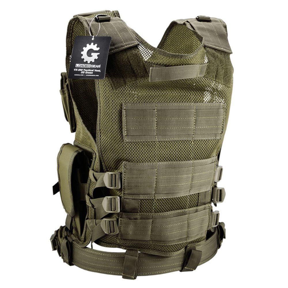 Barska Loaded Gear Tactical Vest VX-200 (OD Green) BI12332