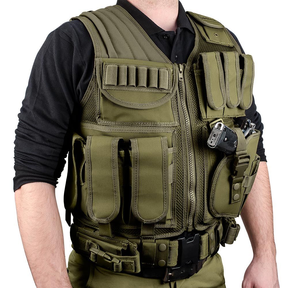 Barska Loaded Gear Tactical Vest VX-200 (OD Green) BI12332