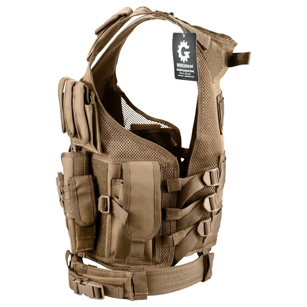 Barska Loaded Gear Tactical Vest VX-200 Tan (Dark Earth) BI12346