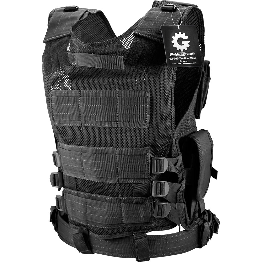 Barska Loaded Gear VX-200 Left Handed Tactical Vest (Black) BI12154