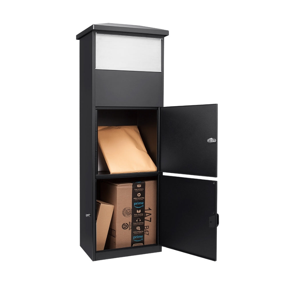 Barska MPB-600 Black Parcel Box with Package Compartment CB13332