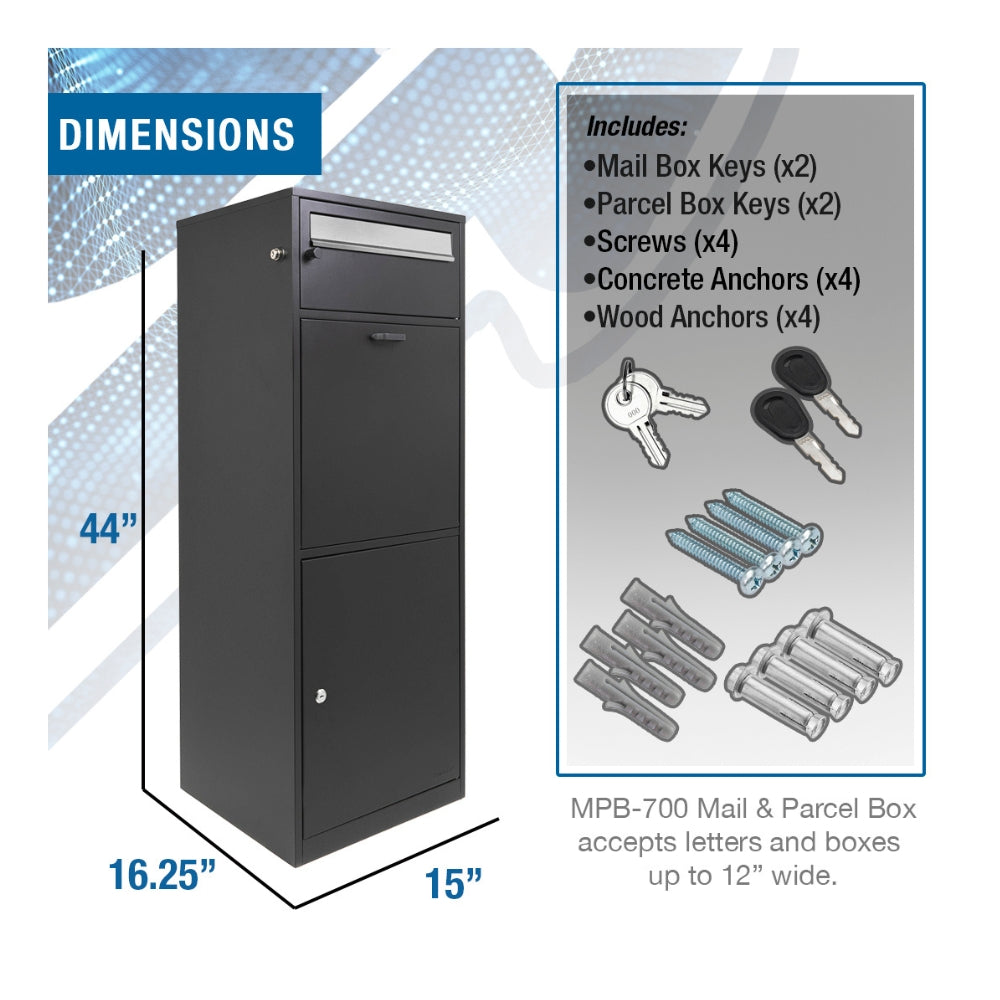 Barska MPB-700 Mail and Parcel Box CB13704