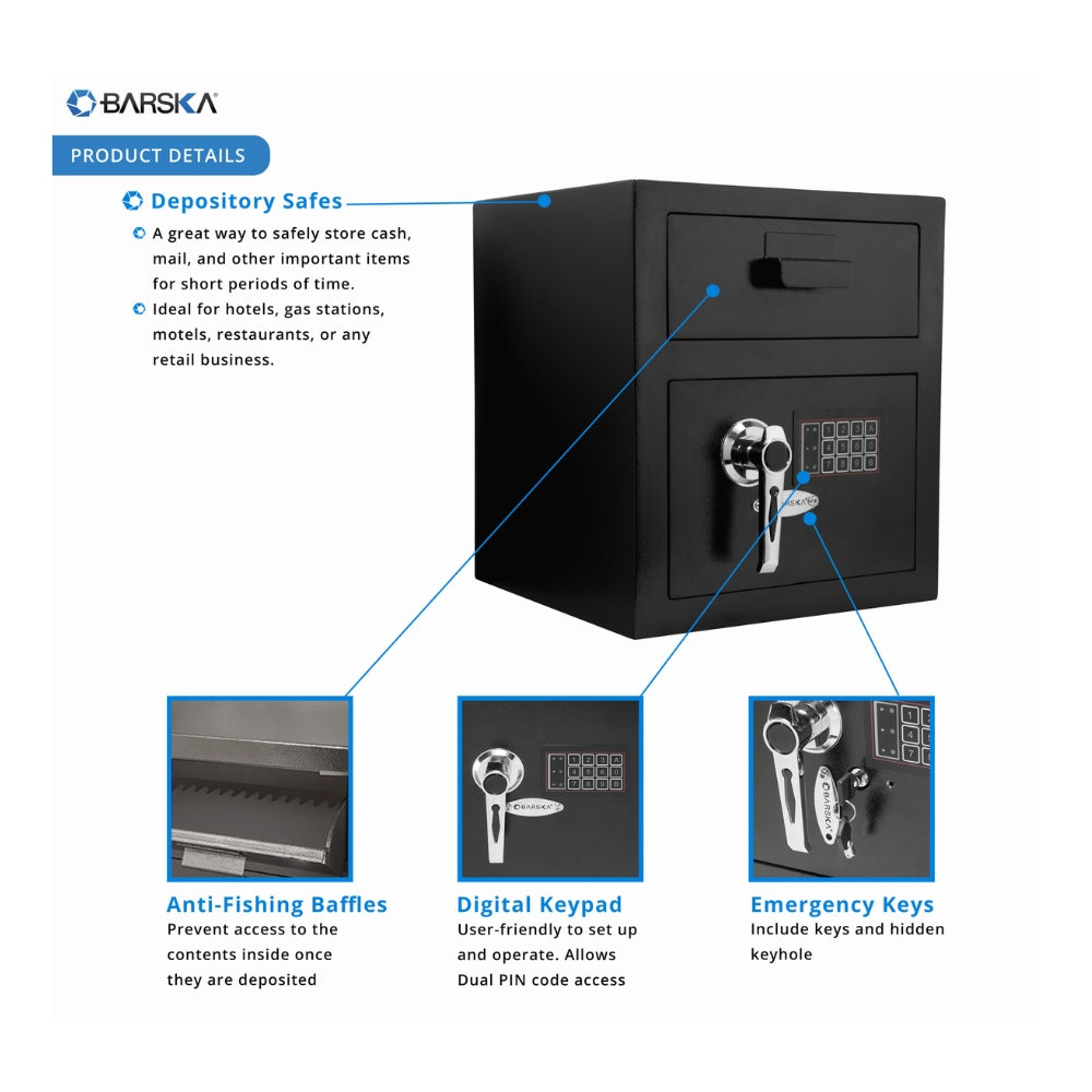 Barska Standard Keypad Depository Safe AX11932