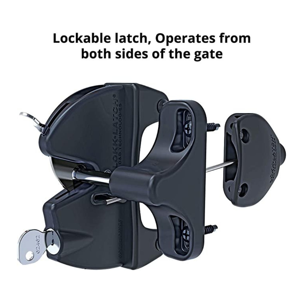 D&D Technologies LokkLatch with External Access Kit Gate Latch LLAAB