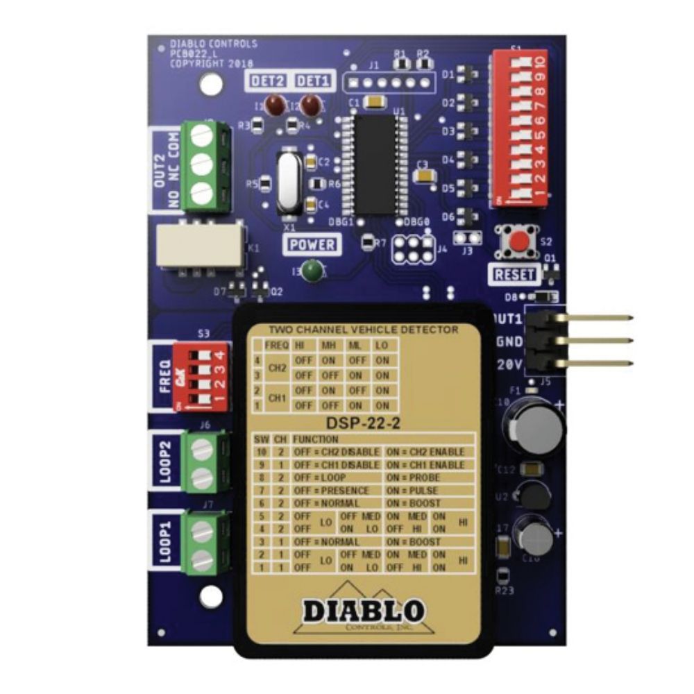 Diablo Loop Detector Dual Channel DSP-22-2 | All Security Equipment