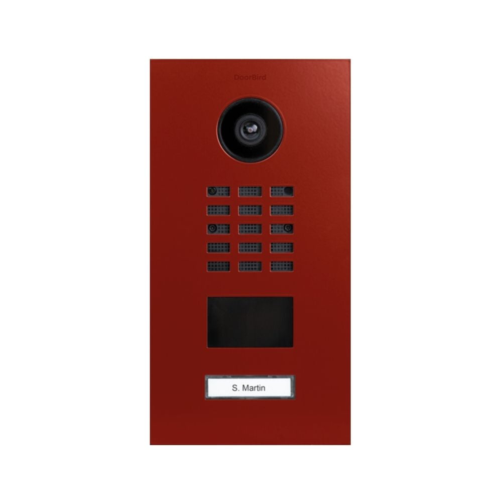 DoorBird IP Video Door Station D2101V with 1 Call Button (Orange Hues)