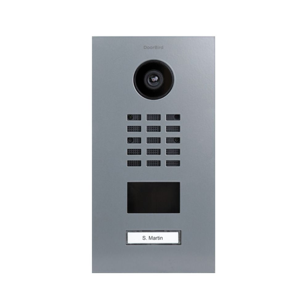 DoorBird IP Video Door Station D2101V with 1 Call Button (Grey Hues)