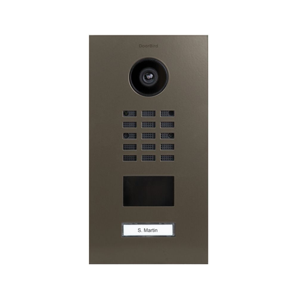 DoorBird IP Video Door Station D2101V with 1 Call Button (Grey Hues)