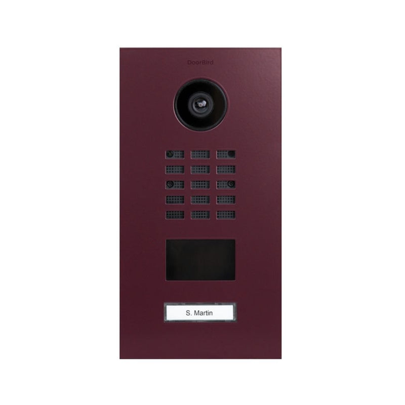 DoorBird IP Video Door Station D2101V with 1 Call Button (Purple Hues)