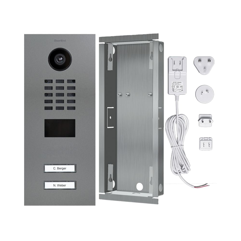 DoorBird IP Video Door Station D2102V with 2 Call Buttons (White Hues)