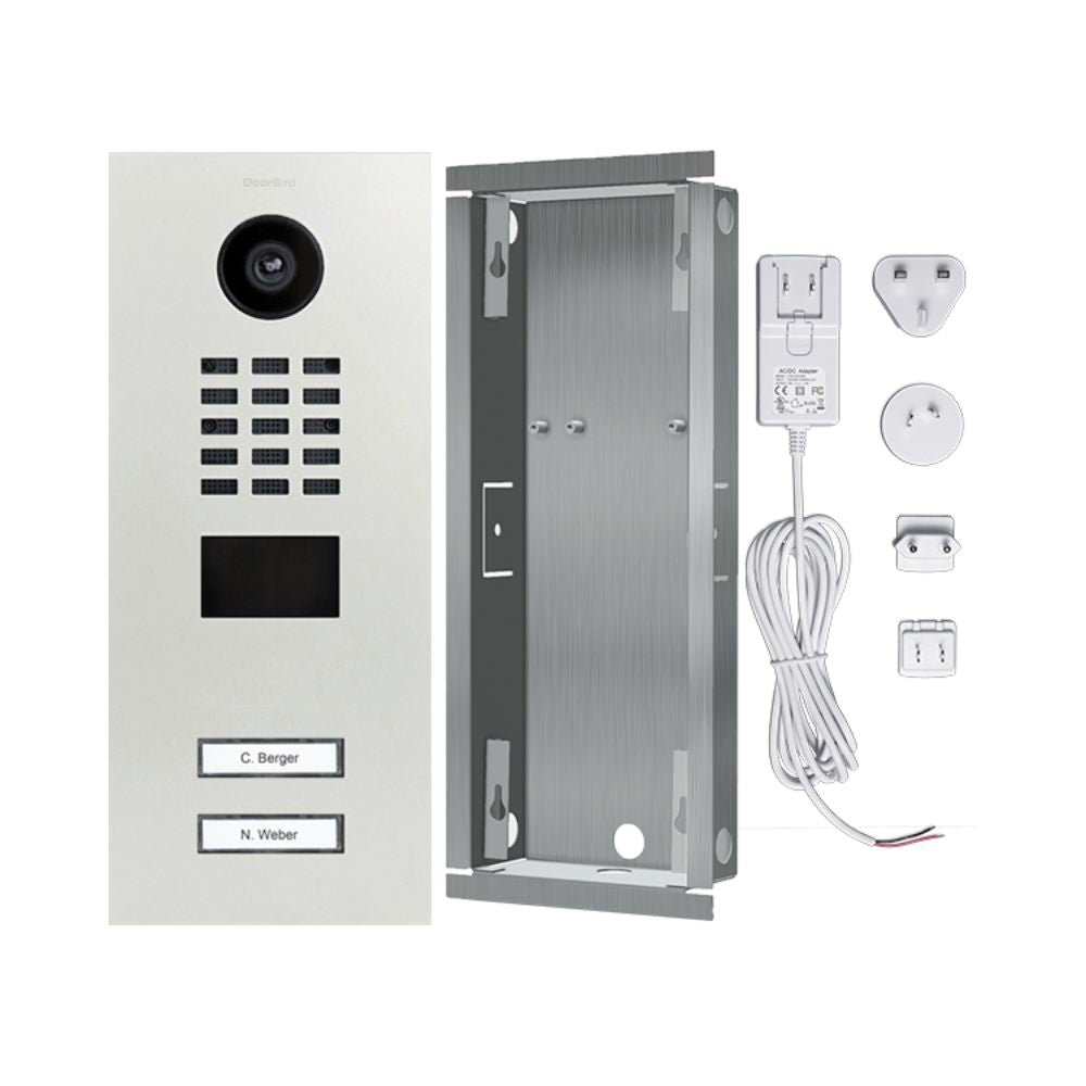 DoorBird IP Video Door Station D2102V with 2 Call Buttons (White Hues)