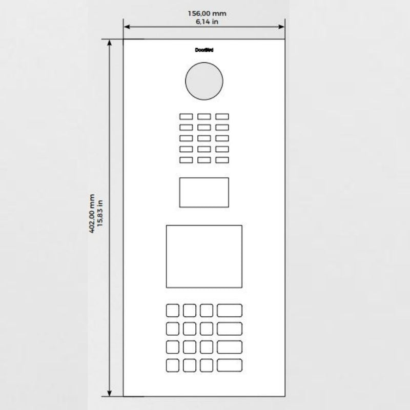 DoorBird IP Video Door Station D21DKV for Multi-Tenant Buildings
