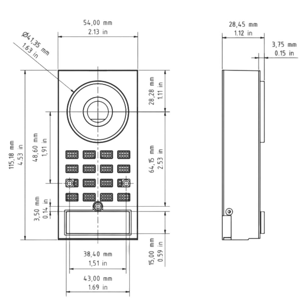 DoorBird IP Video Door Station (Engineering Edition) D1100E