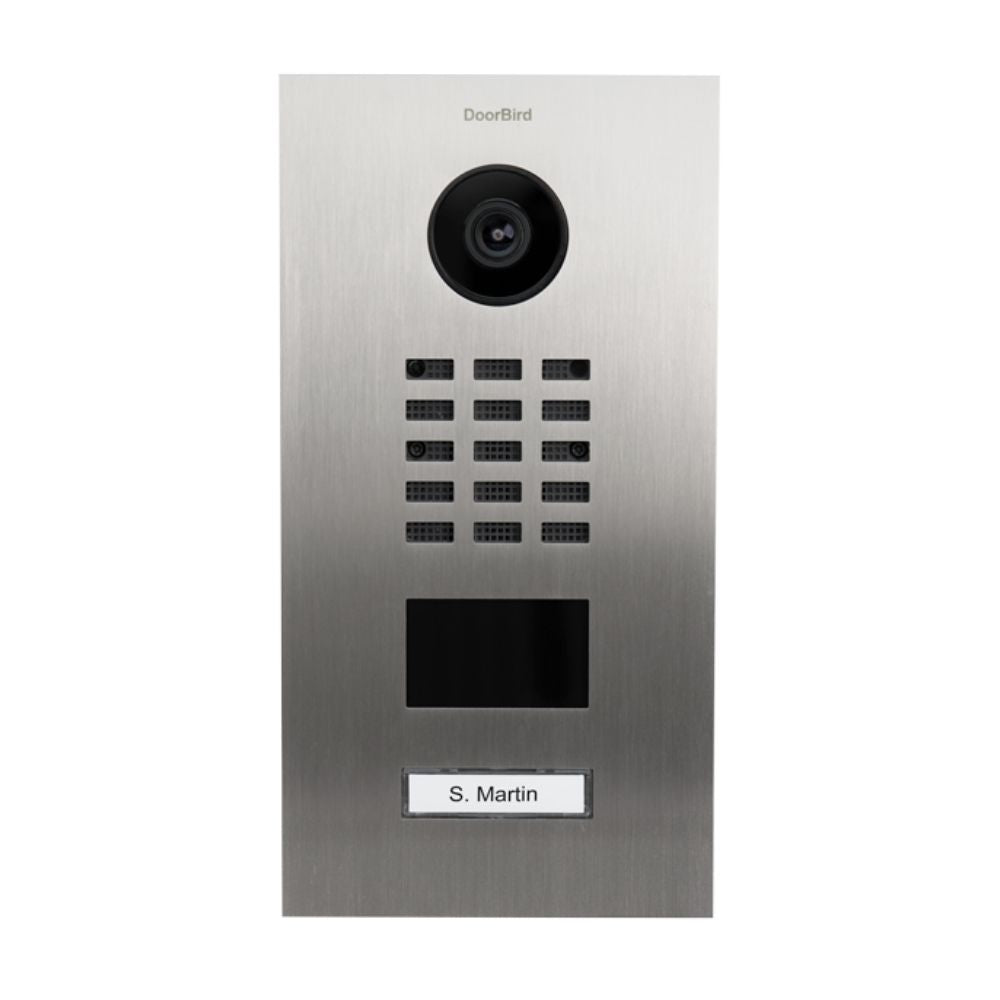 DoorBird IP Video Door Station Stainless Steel V2A, Brushed D2101V