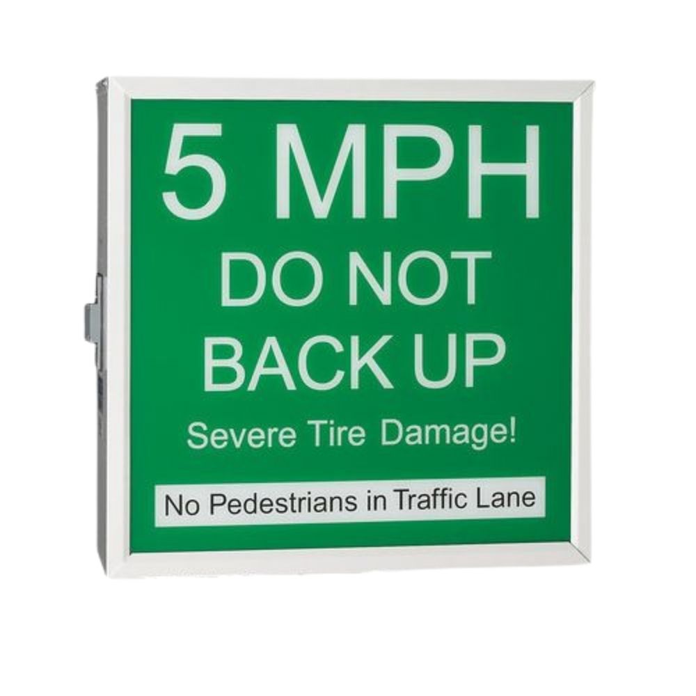 Doorking Green Warning Sign Plastic 1615-034 | All Security Equipment