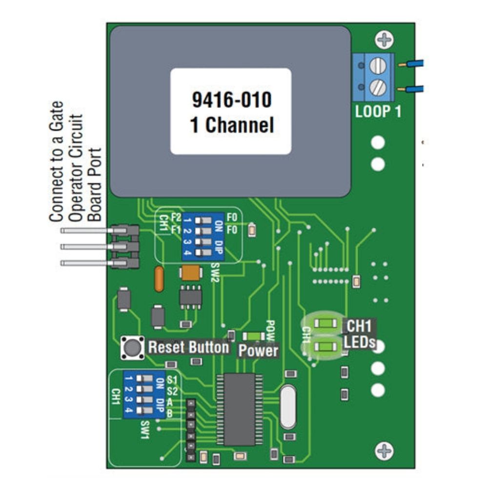 Doorking Loop Detector Low Power 1 Channel 9416-010 