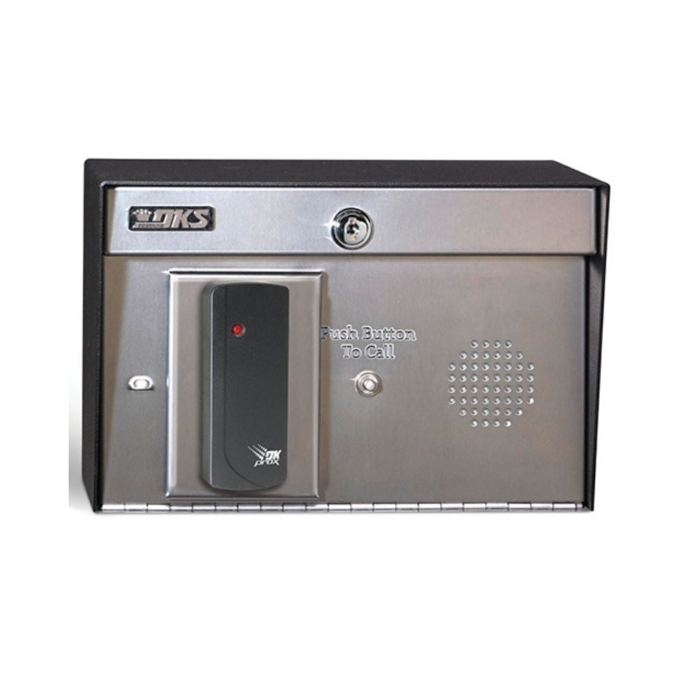 Doorking Remote Call Station With DK Prox Card Reader 1838 124 doorking-remote-call-station-with-dk-prox-card-reader-1838-124