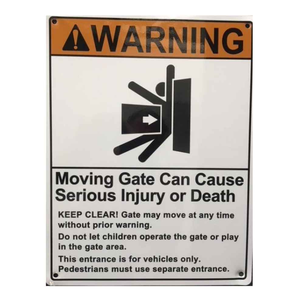 Doorking Warning Sign Drawing Of Man 2599-100 | All Security Equipment